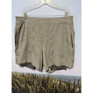 Lululemon Men's T.H.E. Workout Shorts Lined Stretch Training Size XXL‎ Gray